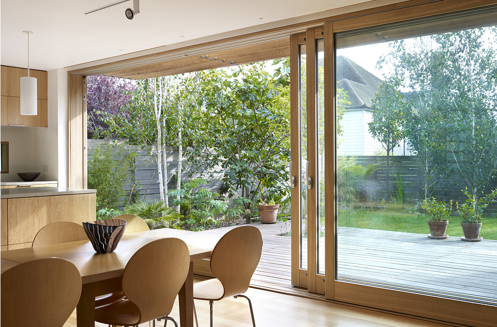 Aluminum-Clad Wood Sliding Door System