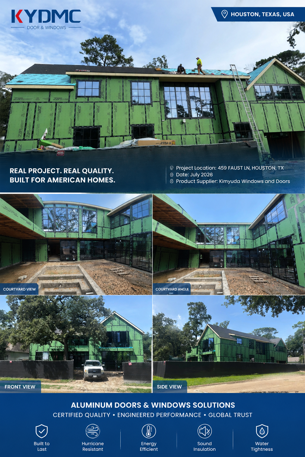 AS2047 Multi Large Swing Glass Sliding Window Aluminium Double Glazed Window Frame Aluminium Window With Mosquito Net