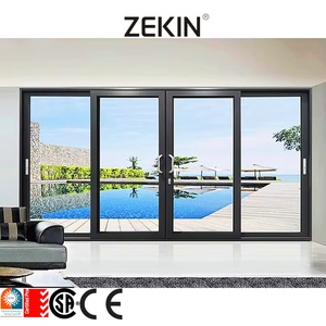 NFRC AS2047 Heavy Duty Frame Design Patio Balcony Lift Door Exterior Aluminum Door Glass Lift Aluminum Sliding Door