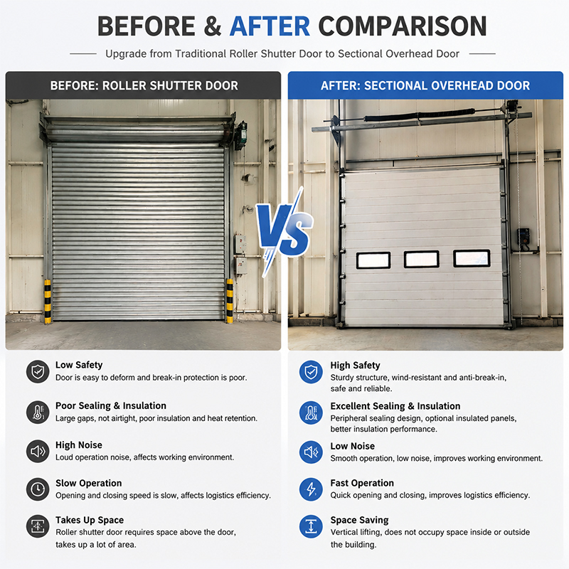 Industrial Sectional Door Construction