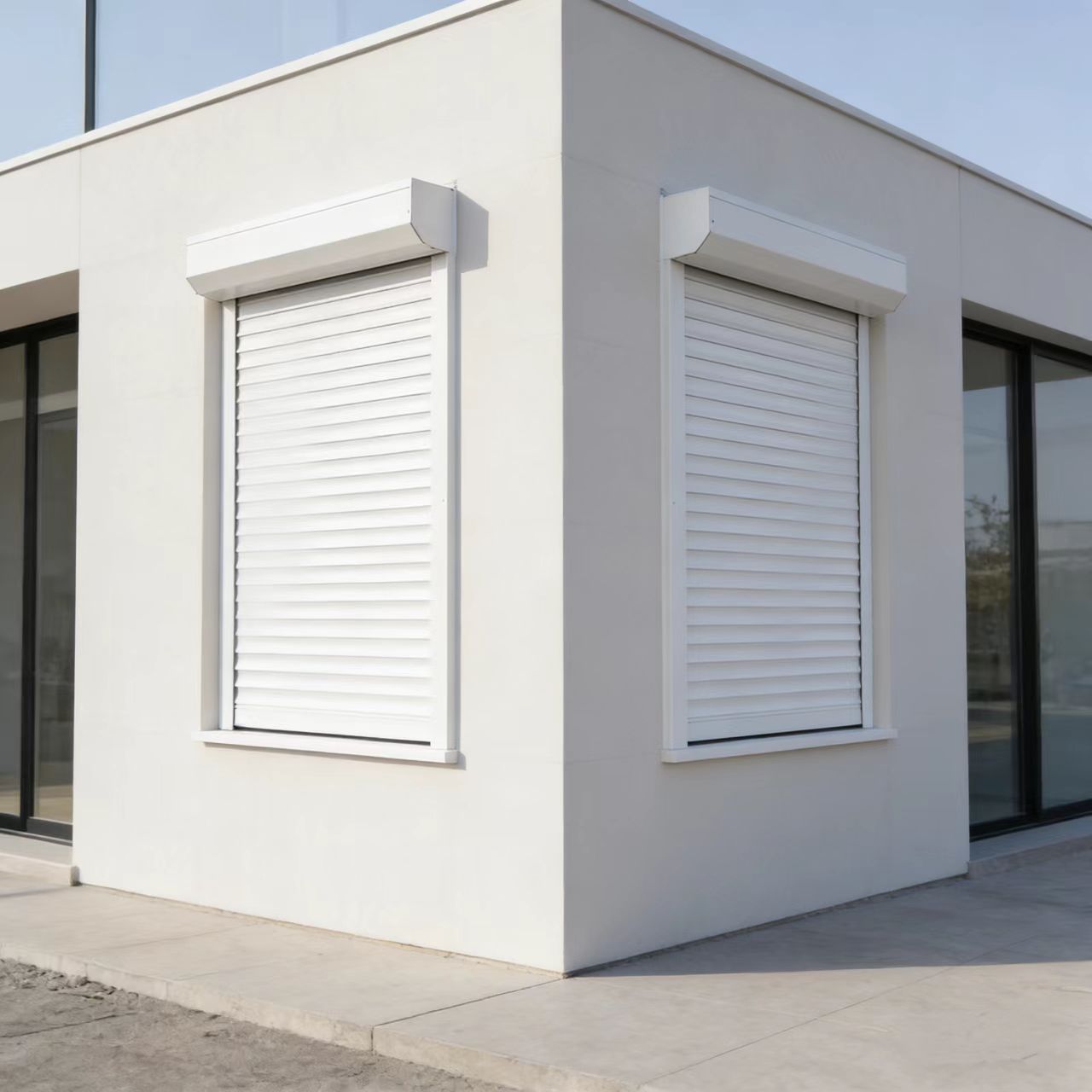 High Quality Aluminum Alloy Waterproof Sun Shading Security Roller Shutter Shop Front Aluminum Roller Shutter Window