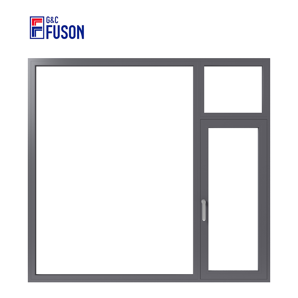 Custom Swing Window Thermal Break Double Glazing Water Proof French Aluminum Casement Window With Mosquito Net