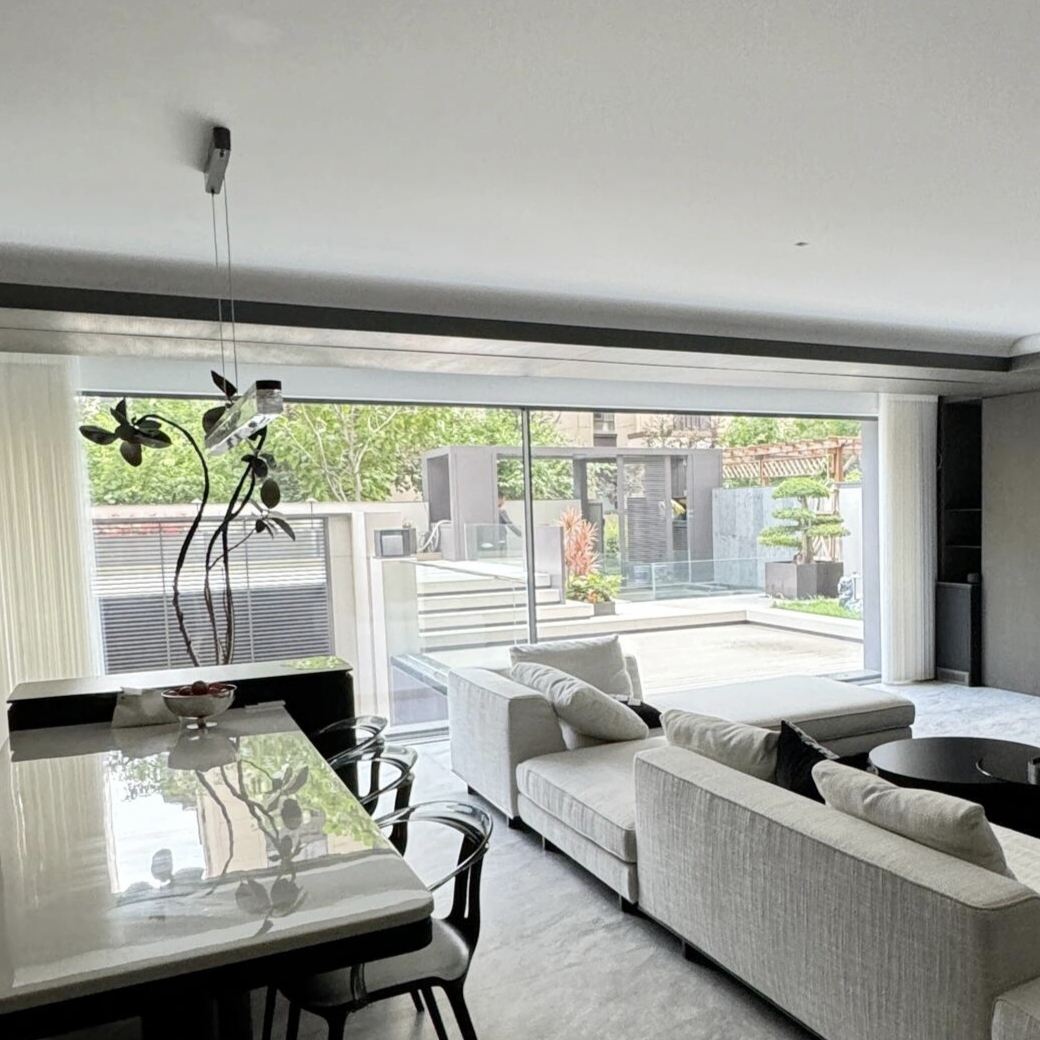 Waterproof Anti-Corrosion Aluminum Exterior Sliding Glass Door For Villa Courtyard Patio