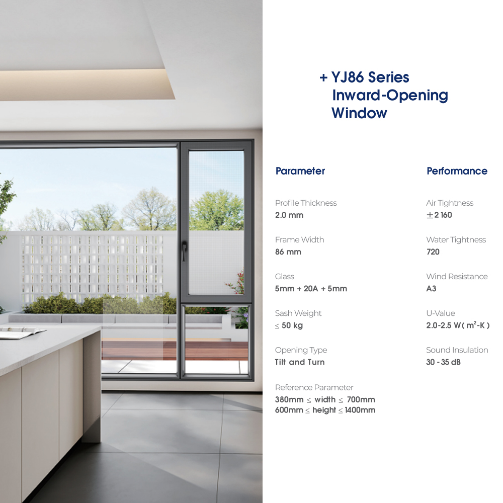 Folding Windows Aluminum Glass Bi-fold Soundproof for Balcony Terrace Villa Renovation Projects