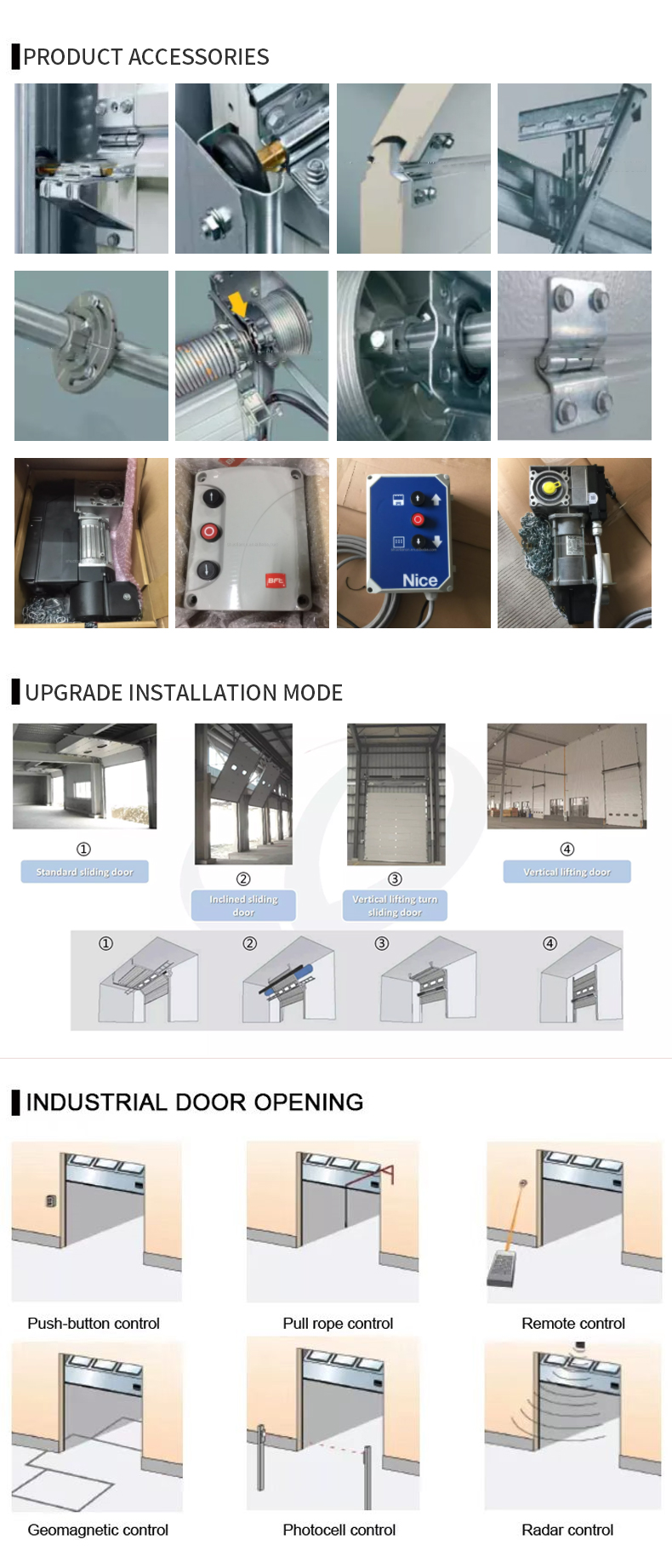 Daylight-enhancing Sectional Door View 1