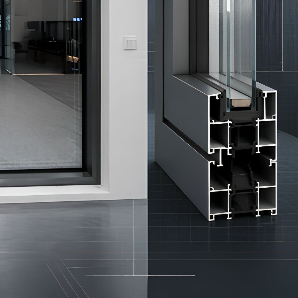 120 Series Casement Window Center Fixed Side Open Thermal Break Aluminum Window