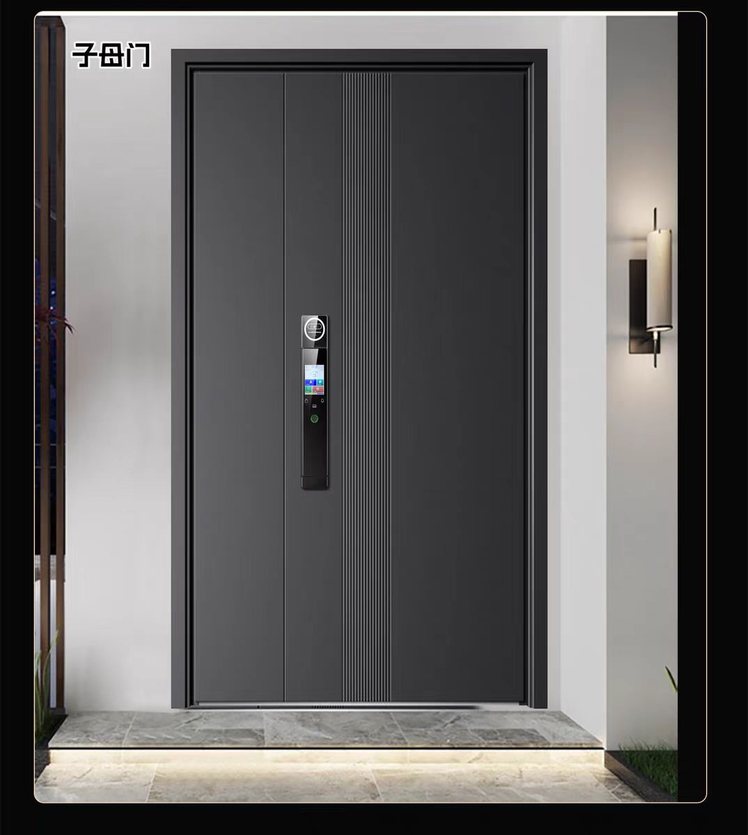 BST Ex-01 Modern Aluminium Anti-Theft Security Exterior Entry Door with 5 Year Warranty for Residential & Hotel Use