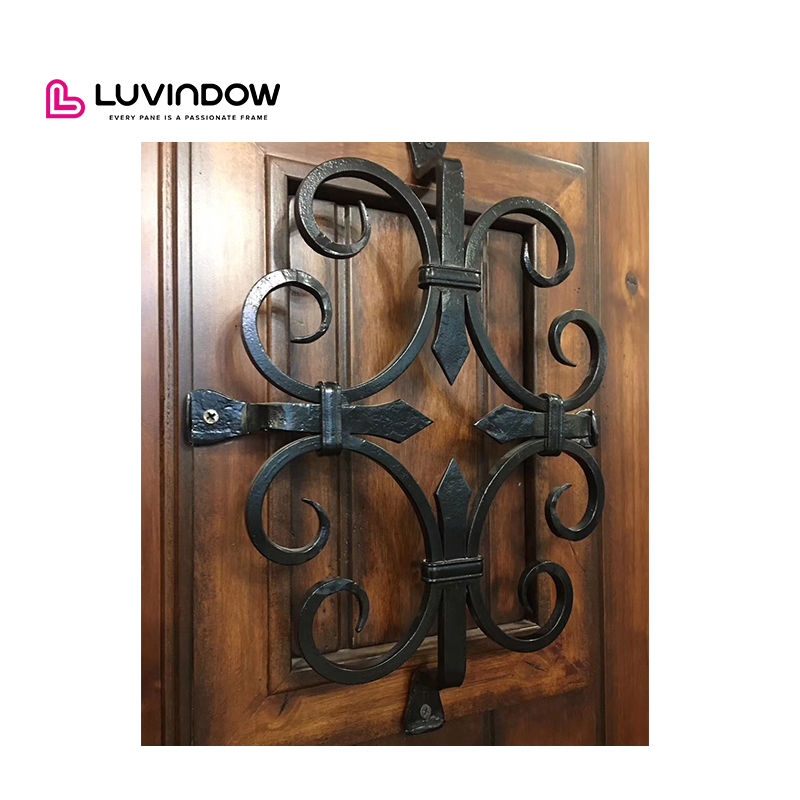 Hot Selling Cheap Modern Finished Solid Wood Honeycomb Glass Entry Door With Windproof Feature For Villa Customized Color