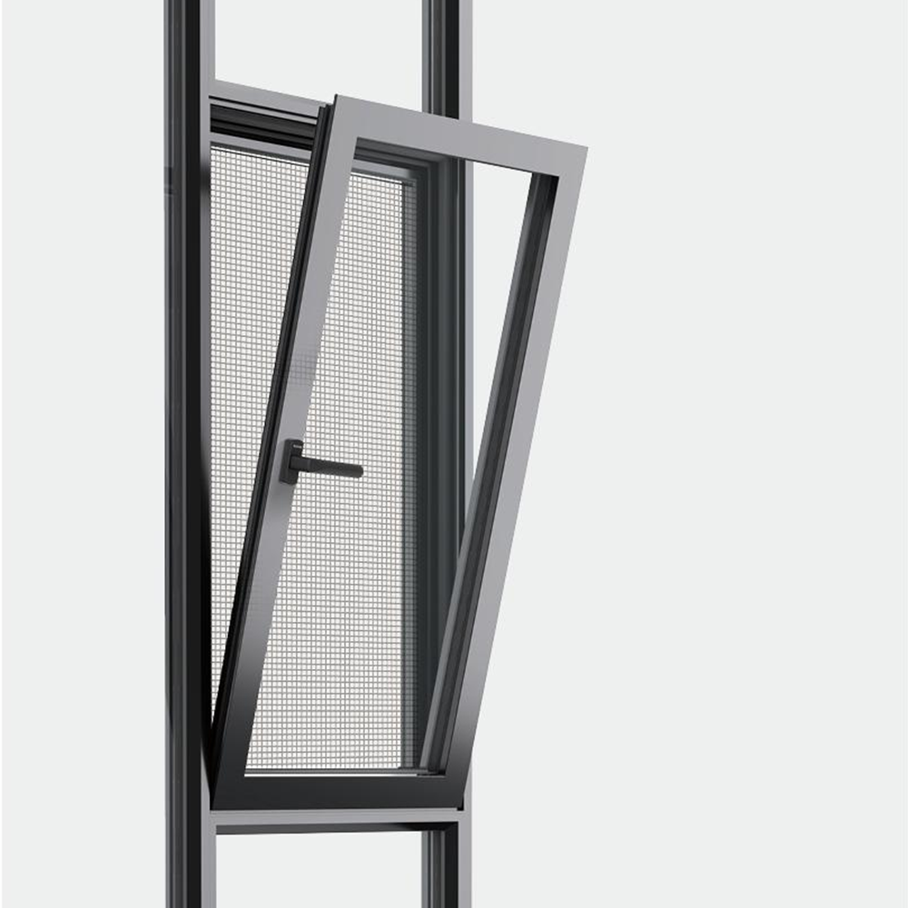 Natural Ventilation Aluminum Tilt Window for Bathroom Soundproof Double Glazed Thermal Break Modern