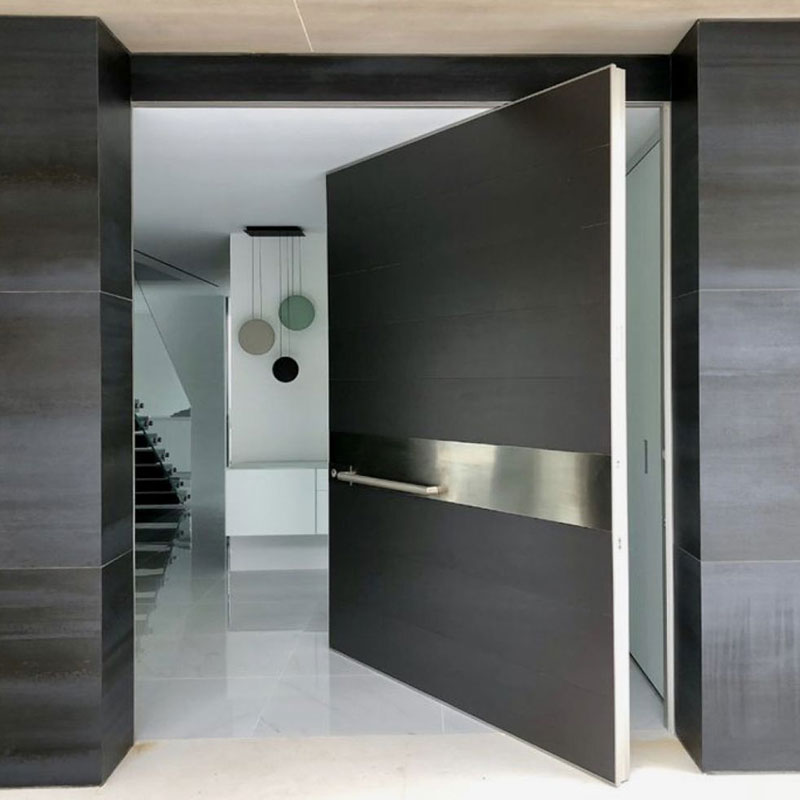 Factory Price Safely Anti-Theft Pivot Entrance Doors Modern Design Entry Door