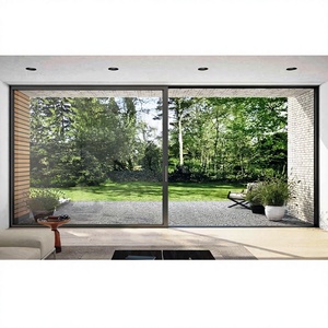 Australia Project AS2047 NFRC Modern Garden Outdoor Balcony Patio Door Double Glass Hurricane Impact Water Sound Proof Aluminum
