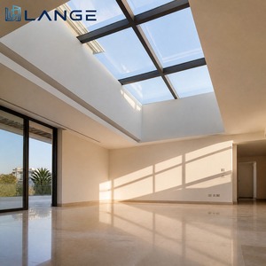 LANGE Operable Aluminum Roof Window Top Hung Ventilated Double Glazed Skylight Rainproof for Attic House