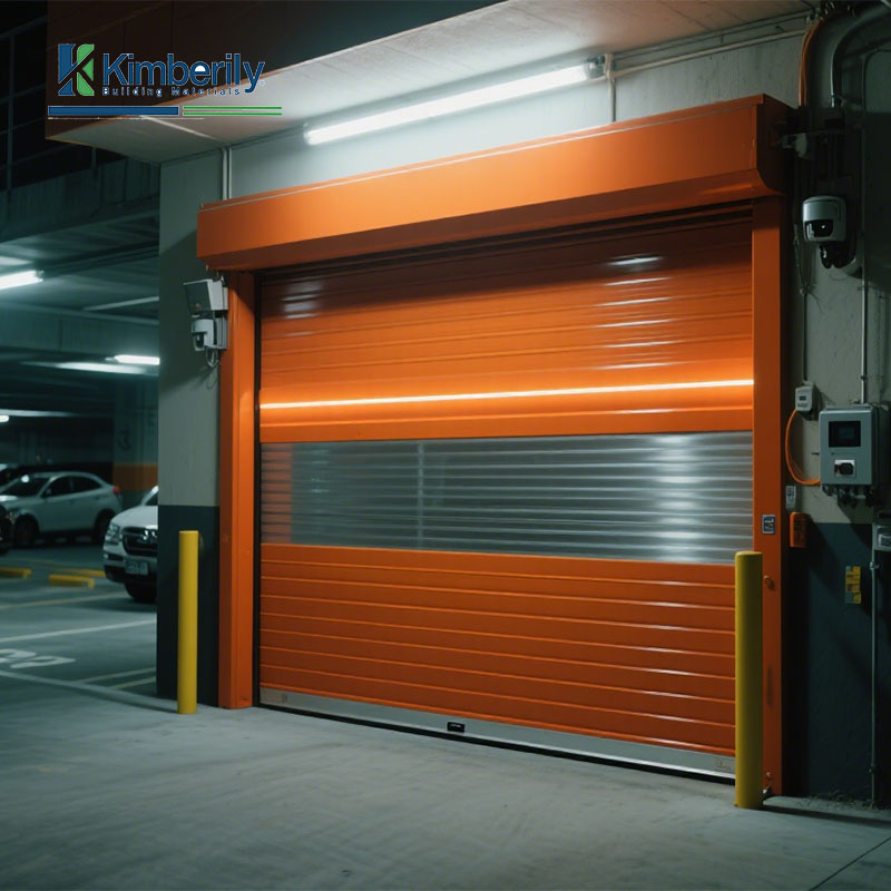 Rolling Drum Type Quick Rolling Shutter Door Hard Aluminum for Exterior Self-Service Car Wash Room and Underground Garage