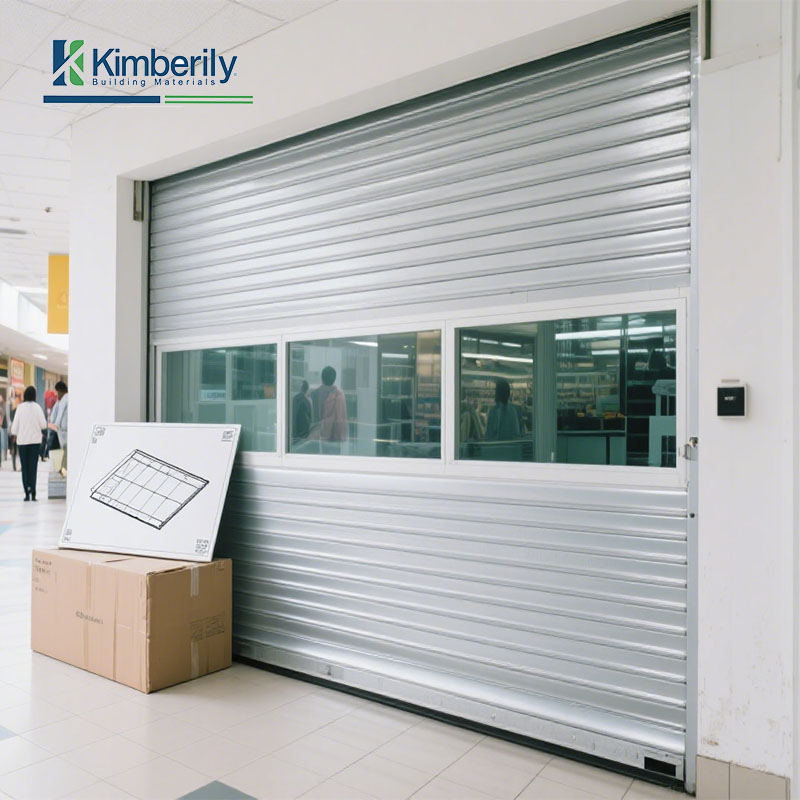 Rolling Drum Type Quick Rolling Shutter Door Hard Aluminum for Exterior Self-Service Car Wash Room and Underground Garage