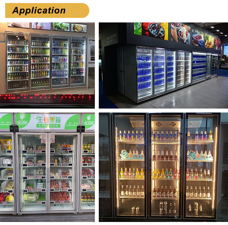 Back-up Type Electric Heating Glass Door for Cold Storage Facility