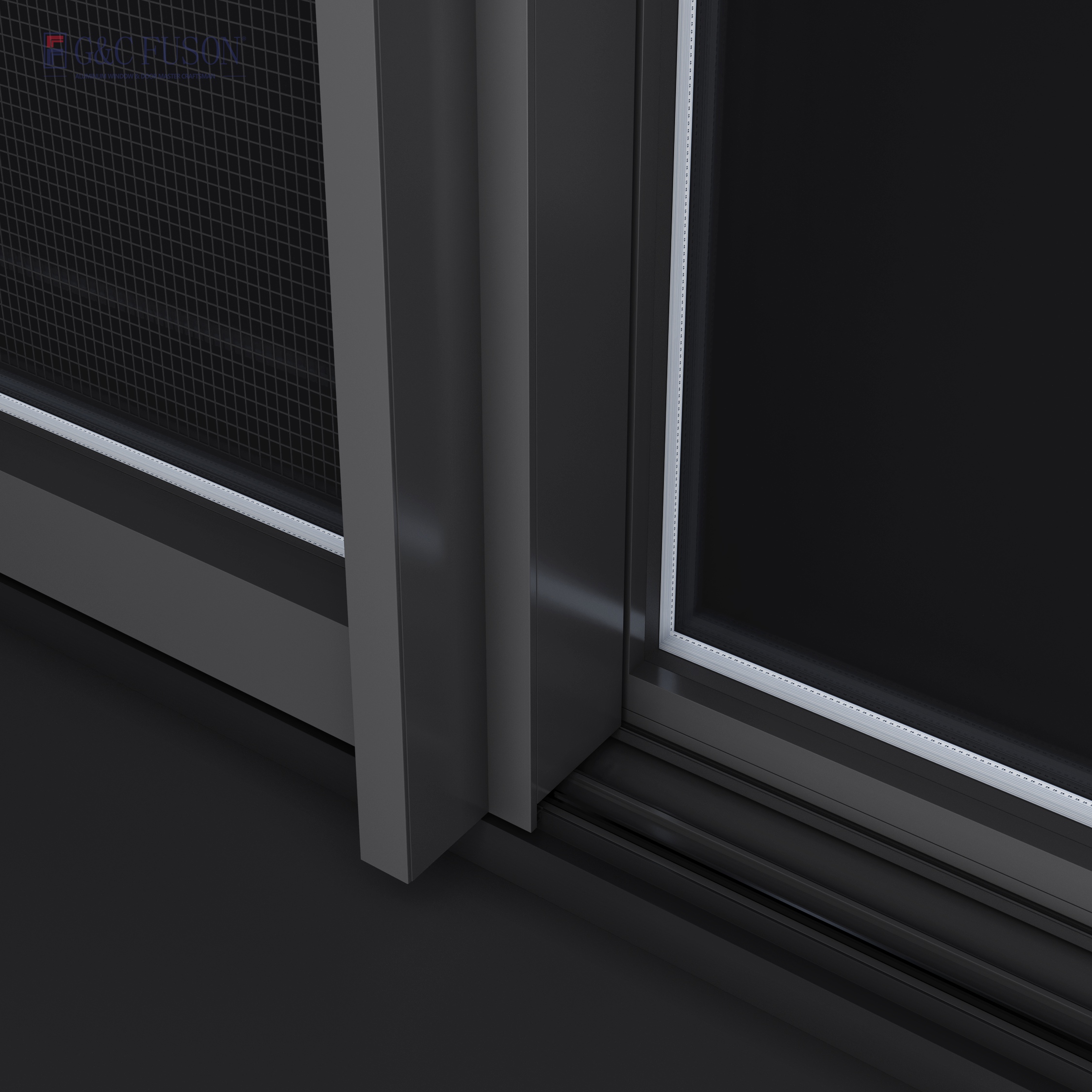 Fuson Balcony Partition Full Open Aluminium Tempered Glass Frameless Folding Sliding Glass Door and Windows