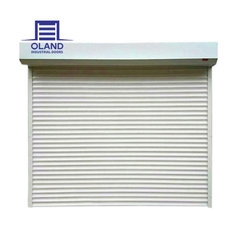 OLADN Windproof Automatic Aluminum Roller Shutter Warehouse Door Security Typhoon Resistant Vertical Electric Door 2hr Fire
