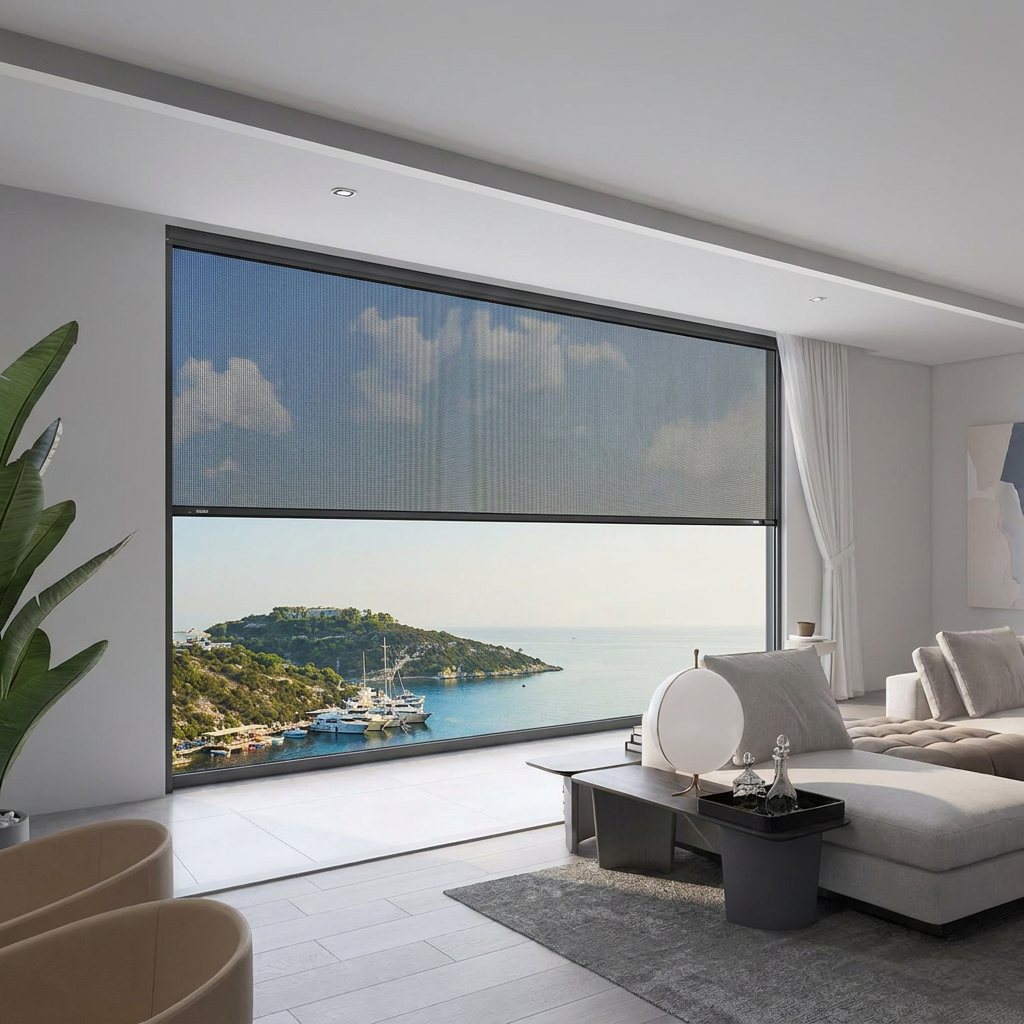 Thermal Break Aluminum Sliding Door Narrow Frame Flush Design Tempered Hollow Glass Low-E Soundproof for Villa Balcony