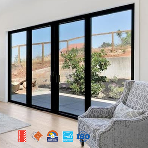 Double Glazed Commercial Exterior Patio Panoramic Aluminium Sliding Doors