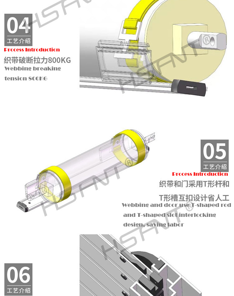 Vertical or Horizontal Roller Shutter Aluminum Tambour Door /Up Door -104000-2