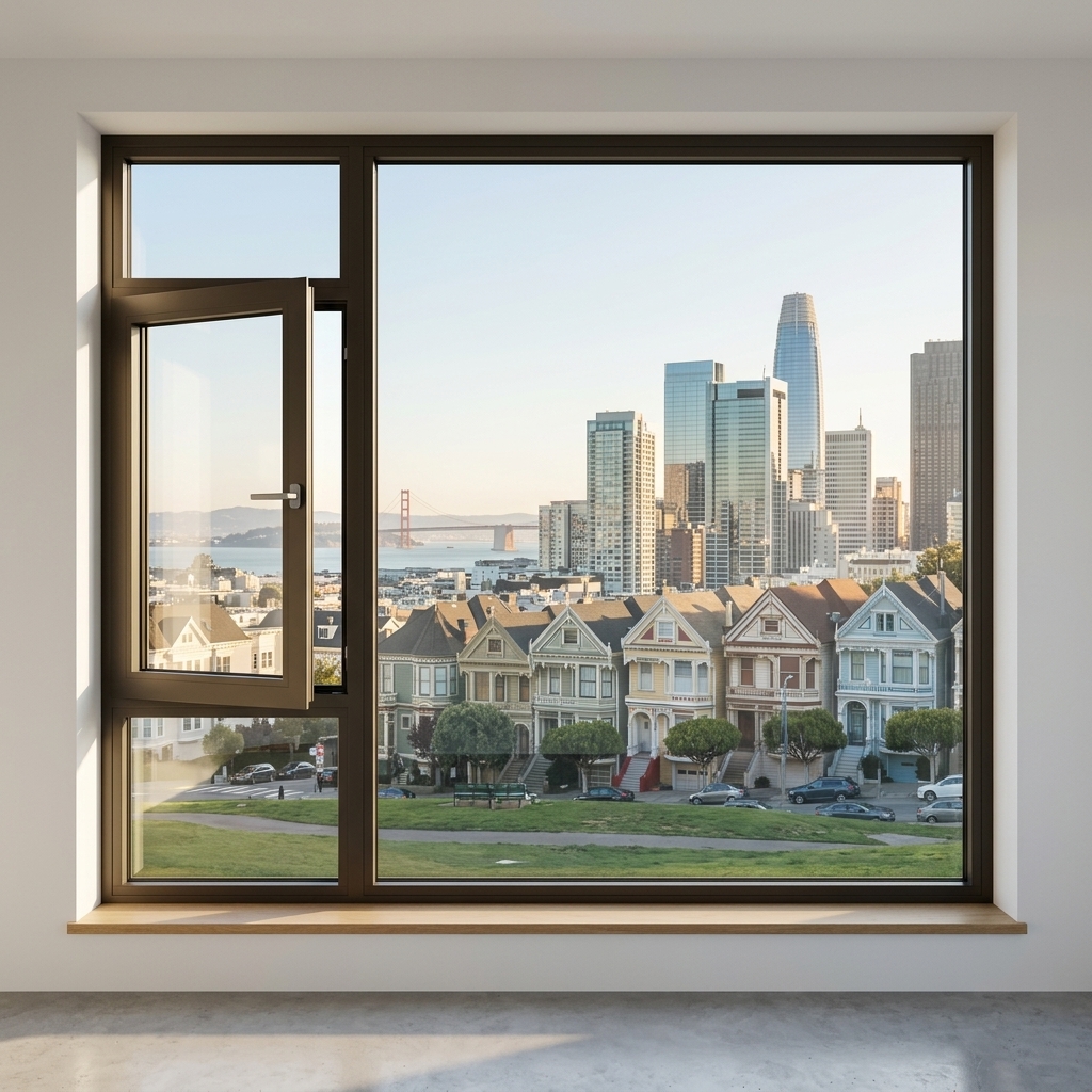 Burglar Proof windows Triple Glazed Soundproof Types Aluminium Profile Casement windows Energy Efficient Modern Black windows