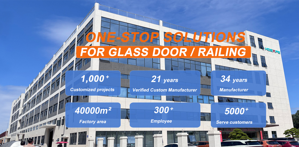 Glass folding partition doors solution