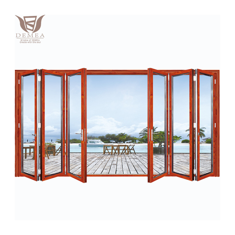 DEMEA Boutique Hotel Bathroom Project Waterproof Energy Saving Round Top Custom Glass Thermal Break Aluminum Casement Window