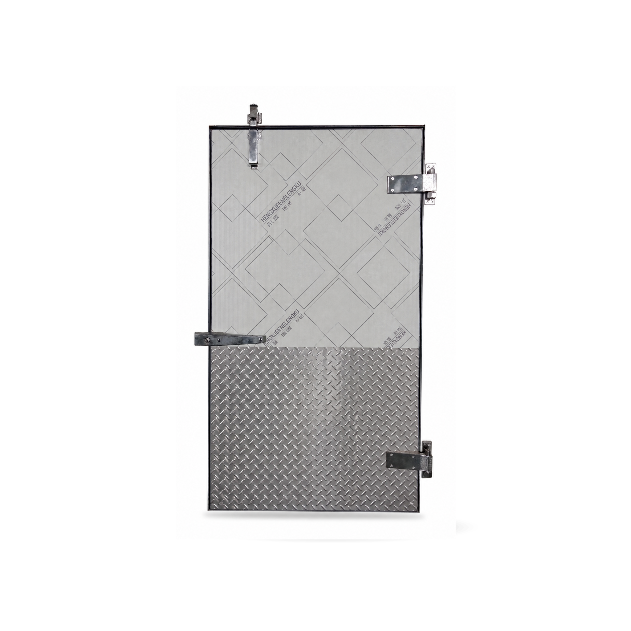 Heavy Duty Flushing Refrigerated Door Aluminum Alloy PVC Insulated Fully Embedded Modern Design Side Opening Industrial