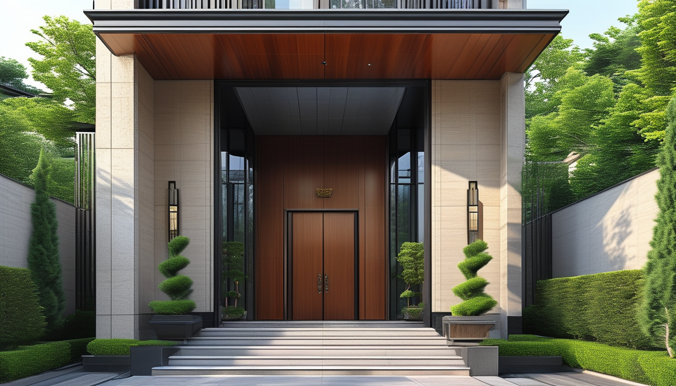 Villa Entry Door For Modern Villas