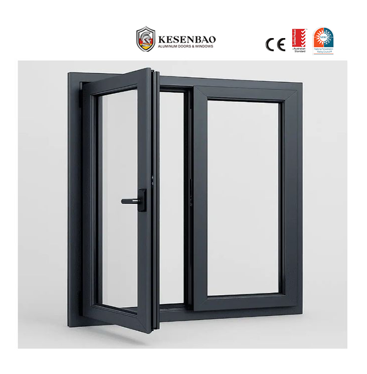 Australian Energy Efficiency Aluminium Awning windows Soundproof Anti Theft Aluminum Casement windows Kitchen