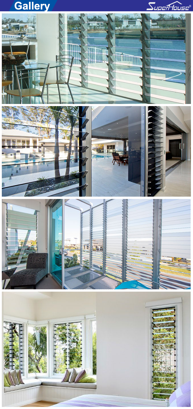 Superhouse Aluminium Louver Door Technical Details