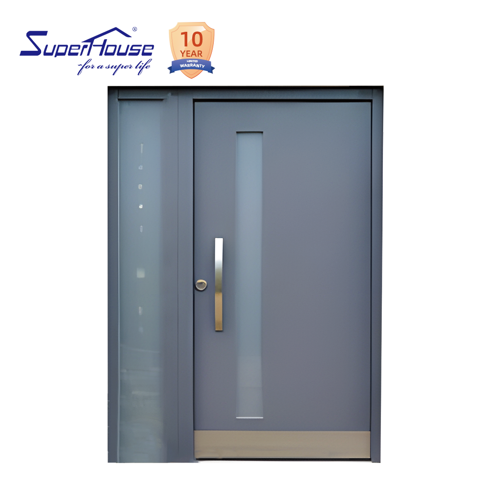 Superhouse Modern Aluminium Entry Door with Glass Chinese Factory Cheap